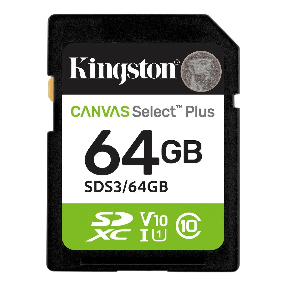 Kingston Canvas Select Plus Gen3 Card de Memorie SDXC 64GB 100MB/s C10 UHS-I U1 V10