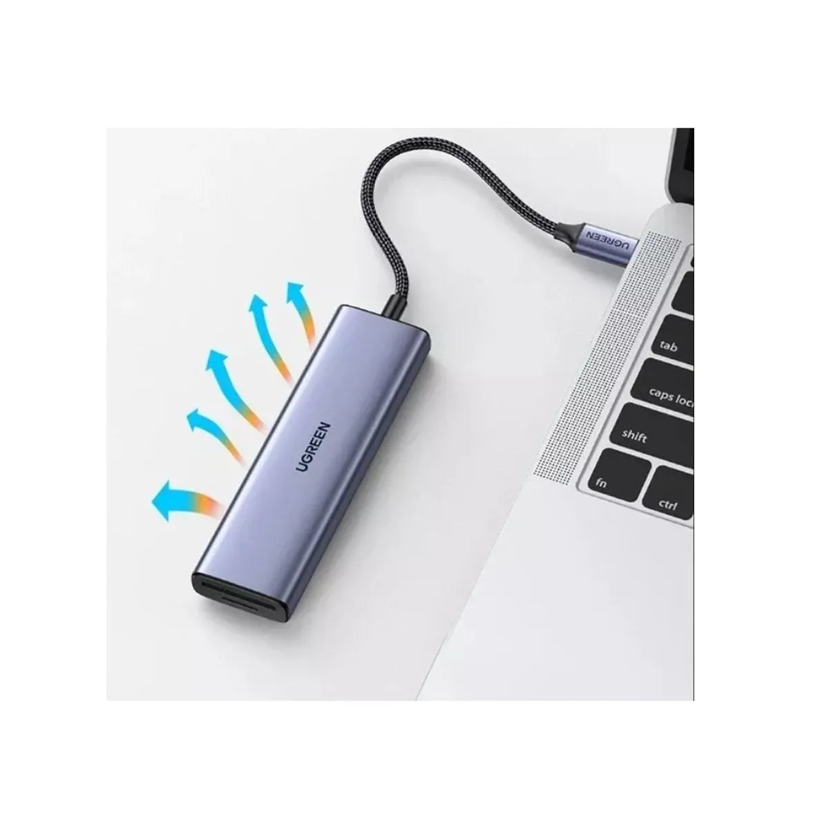 Ugreen Hub 6-in-1 USB-C la HDMI 3x USB-A 3.0 SD/TF Gri
