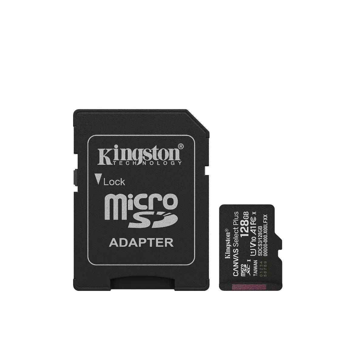 Kingston Canvas Select Plus Gen3 Card de Memorie microSDXC 128GB 150MB/s A1 + Adaptor