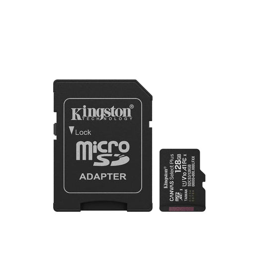 Kingston Canvas Select Plus Gen3 Card de Memorie microSDXC 128GB 150MB/s A1 + Adaptor