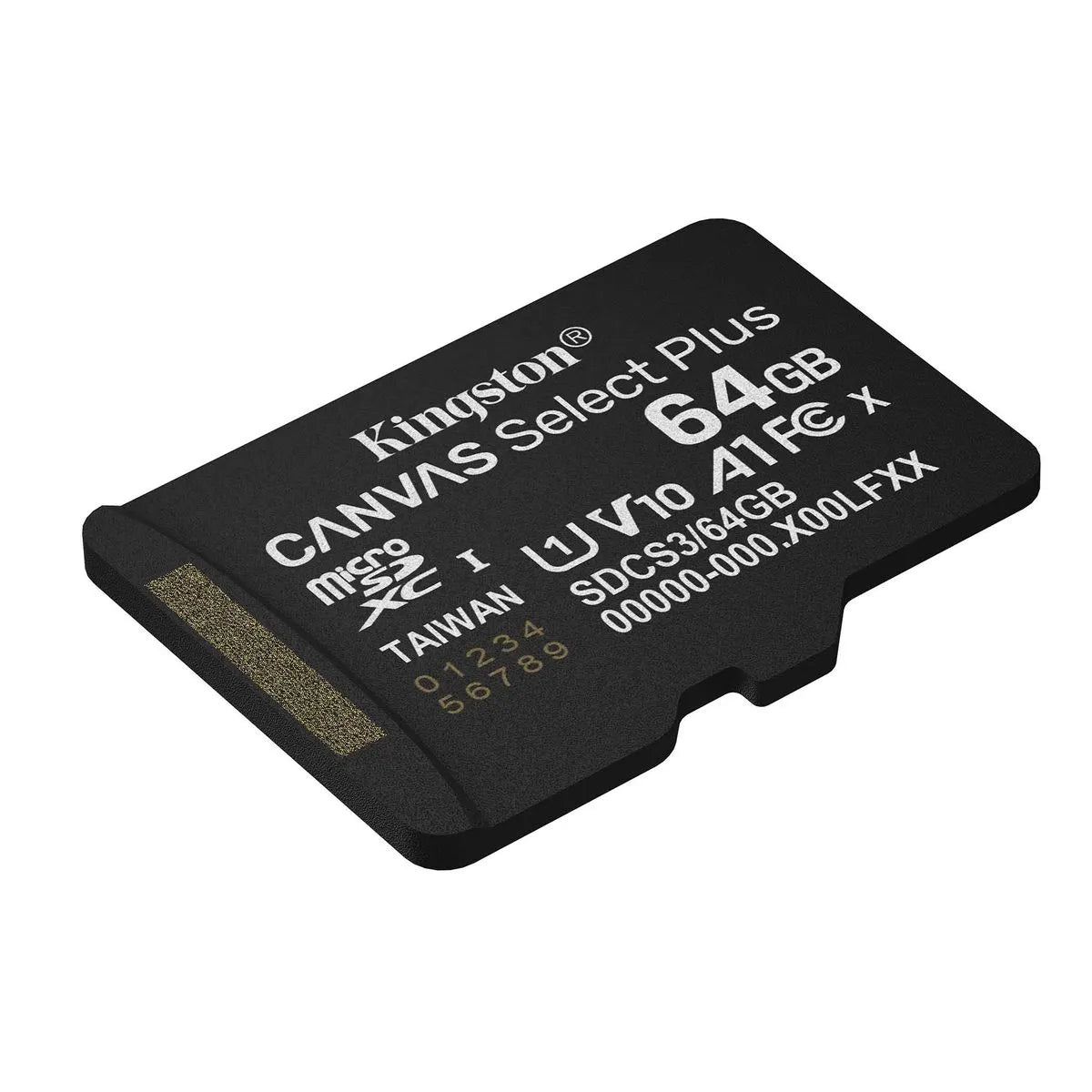 Kingston Canvas Select Plus Gen3 Card de Memorie microSDXC 64GB 150MB/s A1 Fara Adaptor