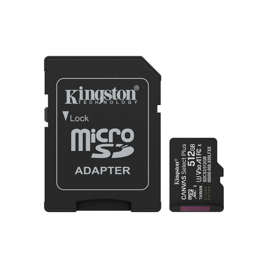 Kingston Canvas Select Plus Gen3 Card de Memorie microSDXC 512GB 150MB/s A1 cu Adaptor