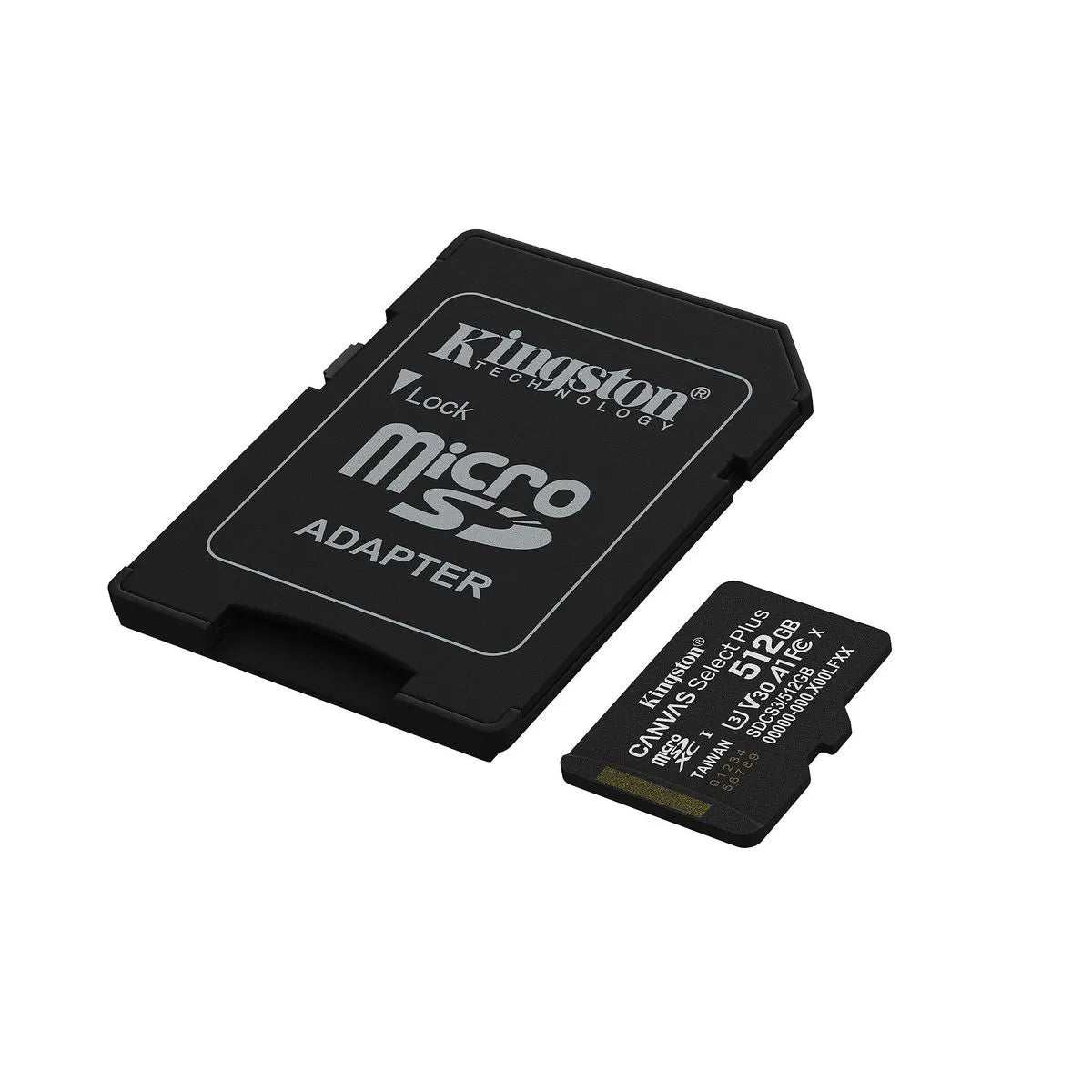 Kingston Canvas Select Plus Gen3 Card de Memorie microSDXC 512GB 150MB/s A1 cu Adaptor