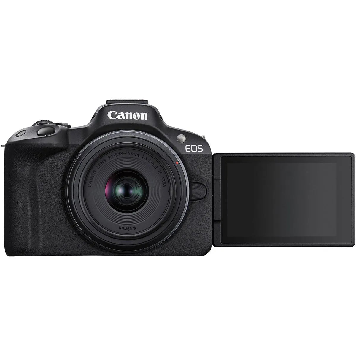 Canon EOS R50 Aparat Foto Mirrorless Kit cu Obiectiv RF-S 18-45mm F4.5-6.3 IS STM Negru