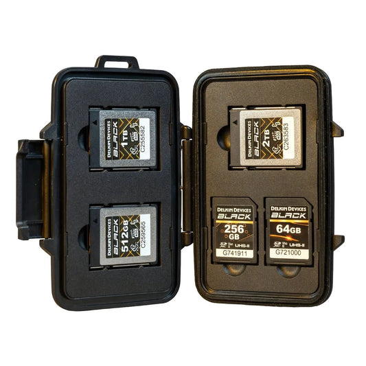 Delkin Carcasa Rezistenta pentru CFexpress Tip B 3x CFexpress Tip B / 2x SD si 2x microSD