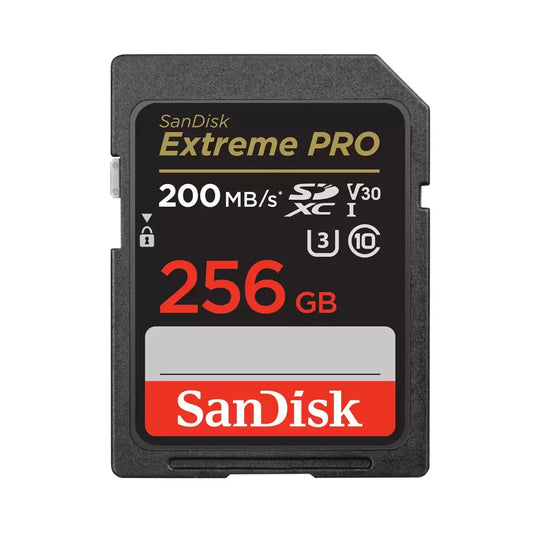 SanDisk Extreme PRO Card de Memorie 256GB SDXC UHS-I C10 U3 V30 + 2 Ani RescuePRO Deluxe